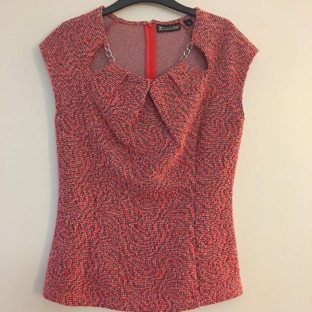 Work Chic Red Top